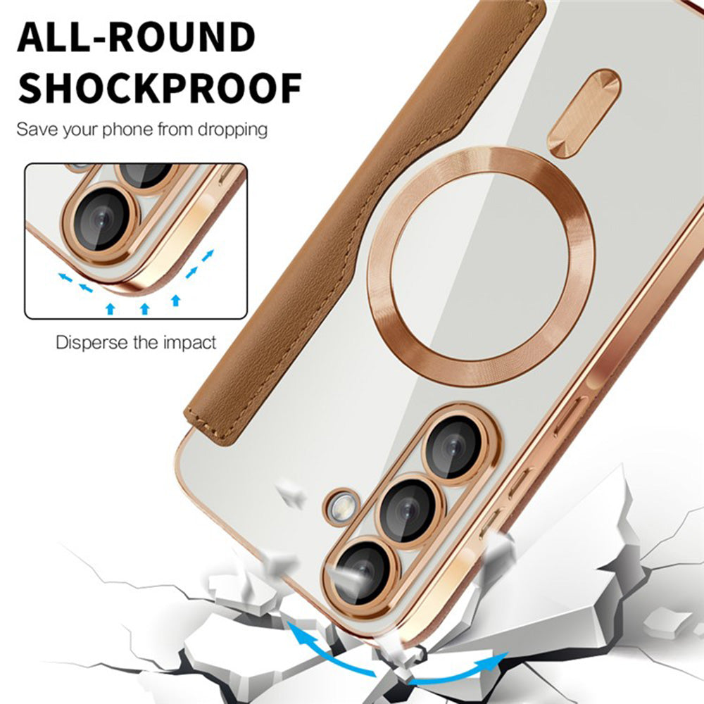Techsuit - SmartMag Book Case - Samsung Galaxy A36 5G - Brown