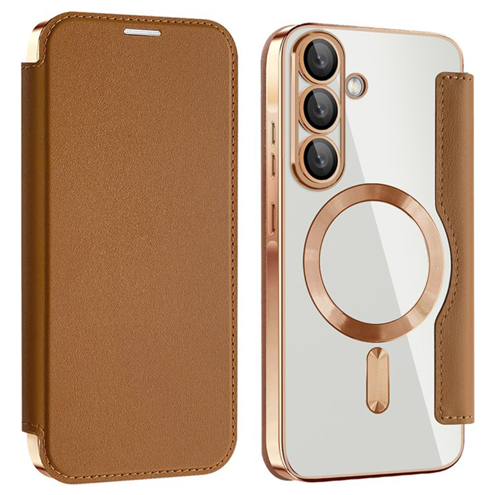 Techsuit - SmartMag Book Case - Samsung Galaxy A36 5G - Brown