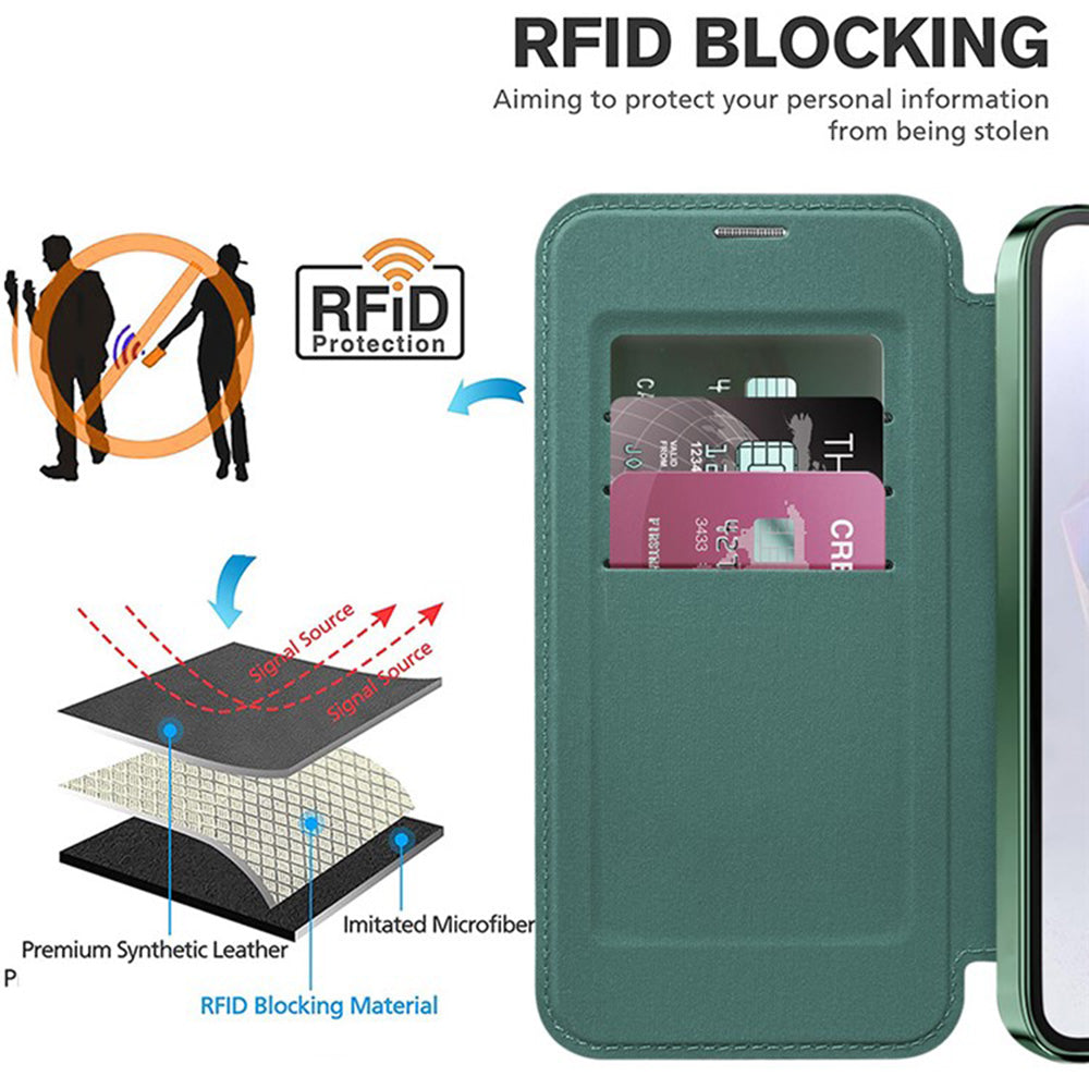 Techsuit - SmartMag Book Case - Samsung Galaxy A36 5G - Green