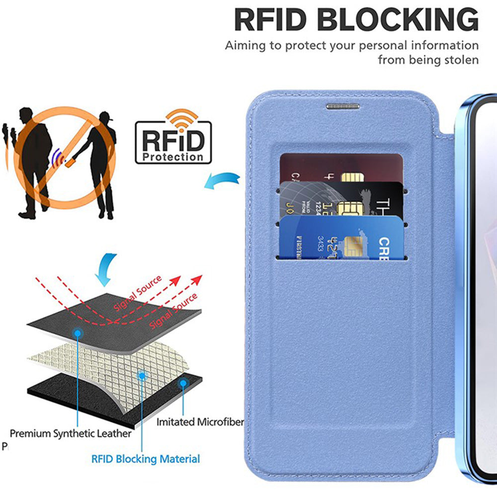 Techsuit - SmartMag Book Case - Samsung Galaxy A36 5G - Light Blue
