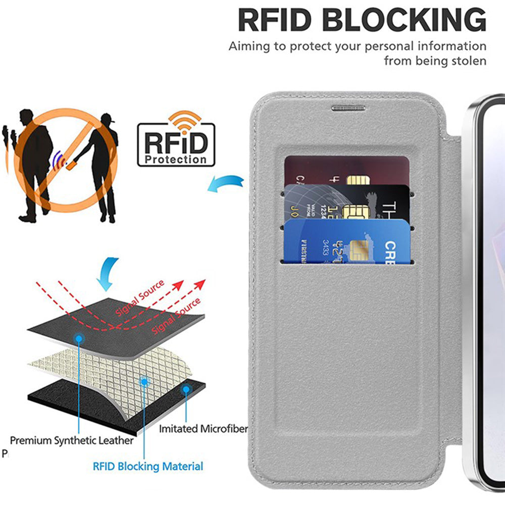 Techsuit - SmartMag Book Case - Samsung Galaxy A36 5G - Gray
