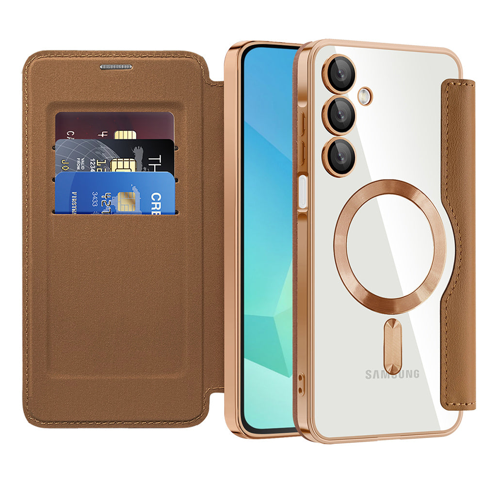 Techsuit - SmartMag Book Case - Samsung Galaxy A16 4G / A16 5G - Brown