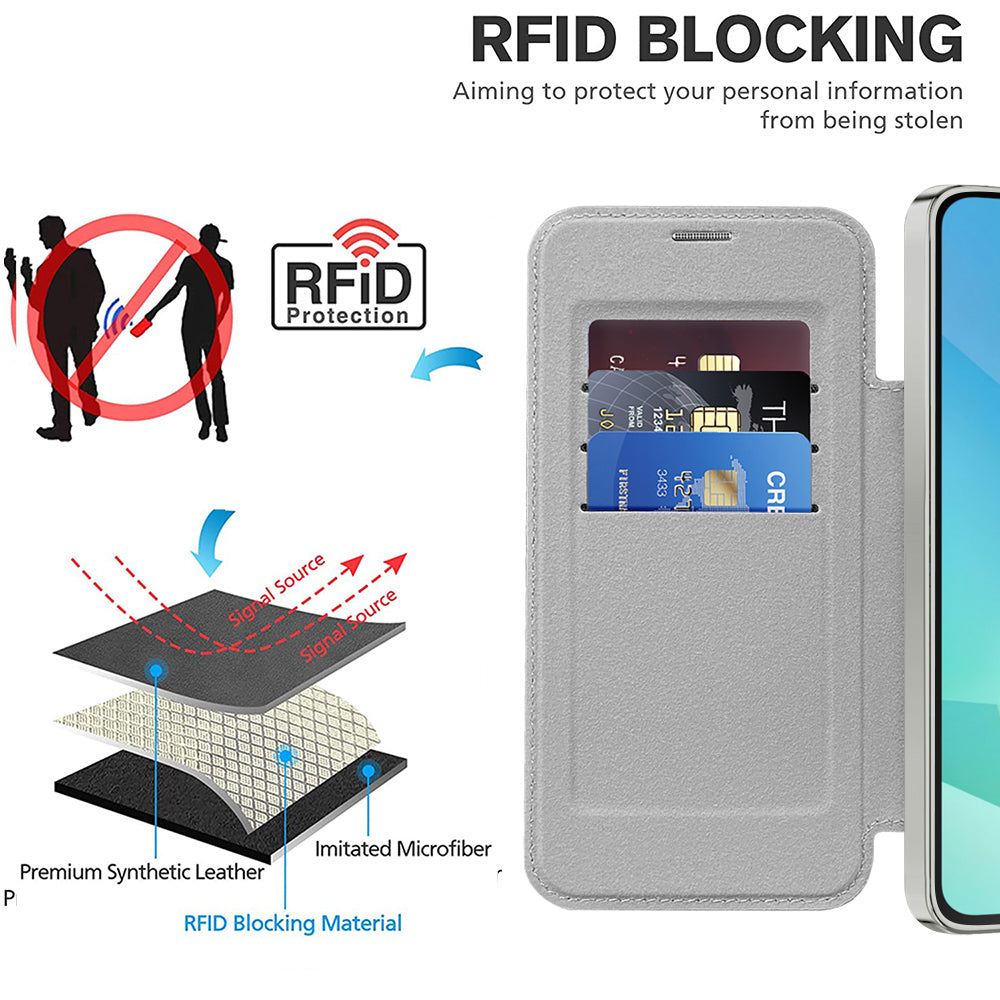 Techsuit - SmartMag Book Case - Samsung Galaxy A16 4G / A16 5G - Gray