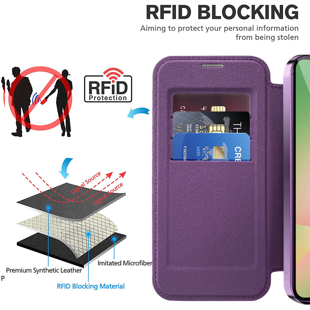 Techsuit - SmartMag Book Case - Samsung Galaxy A56 5G - Purple