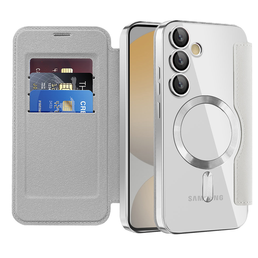 Techsuit - SmartMag Book Case - Samsung Galaxy S24 FE - Gray