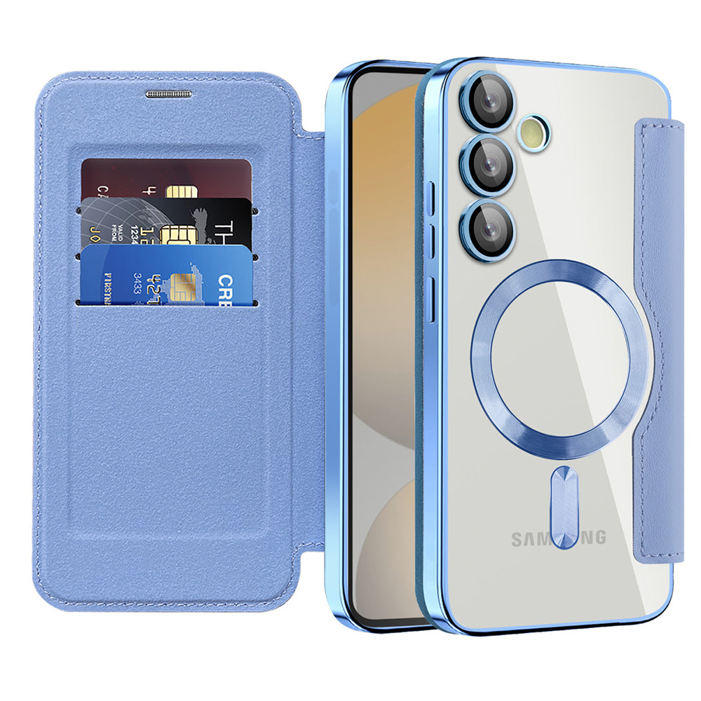 Techsuit - SmartMag Book Case - Samsung Galaxy S24 FE - Light Blue