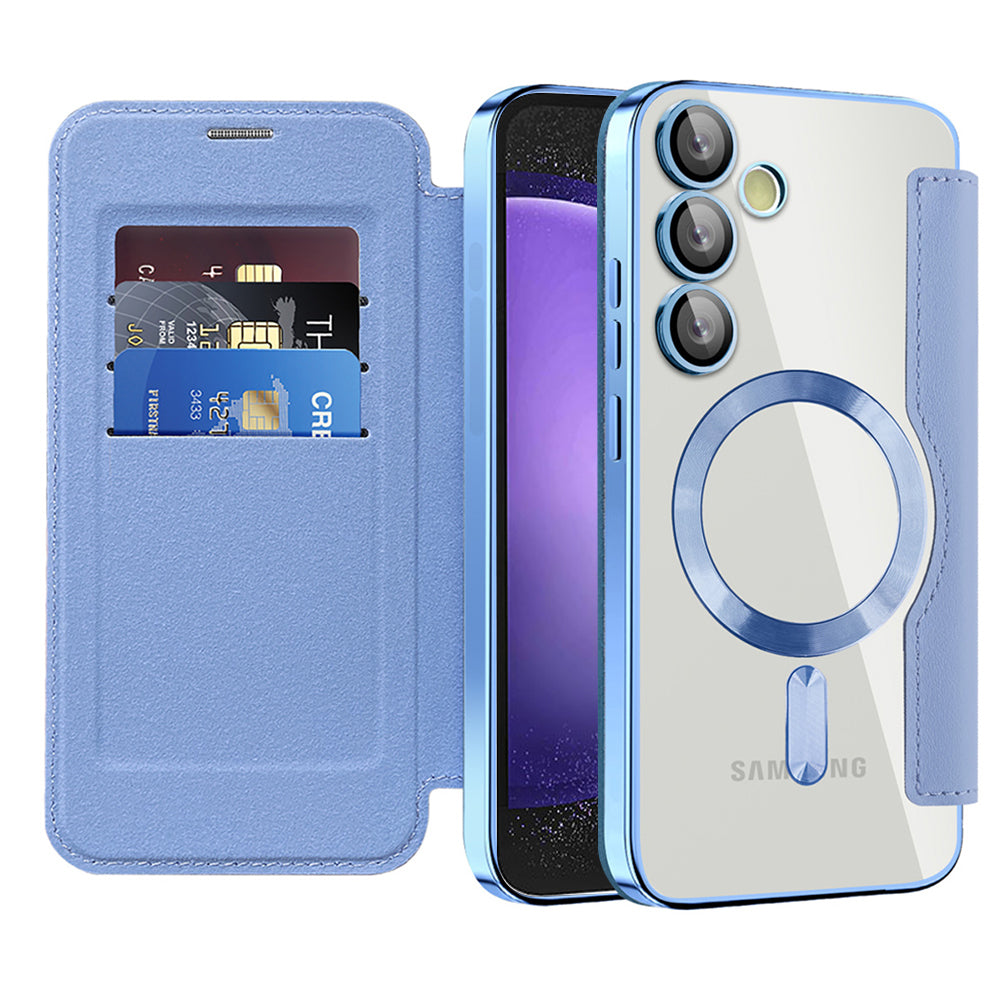 Techsuit - SmartMag Book Case - Samsung Galaxy S23 FE - Light Blue
