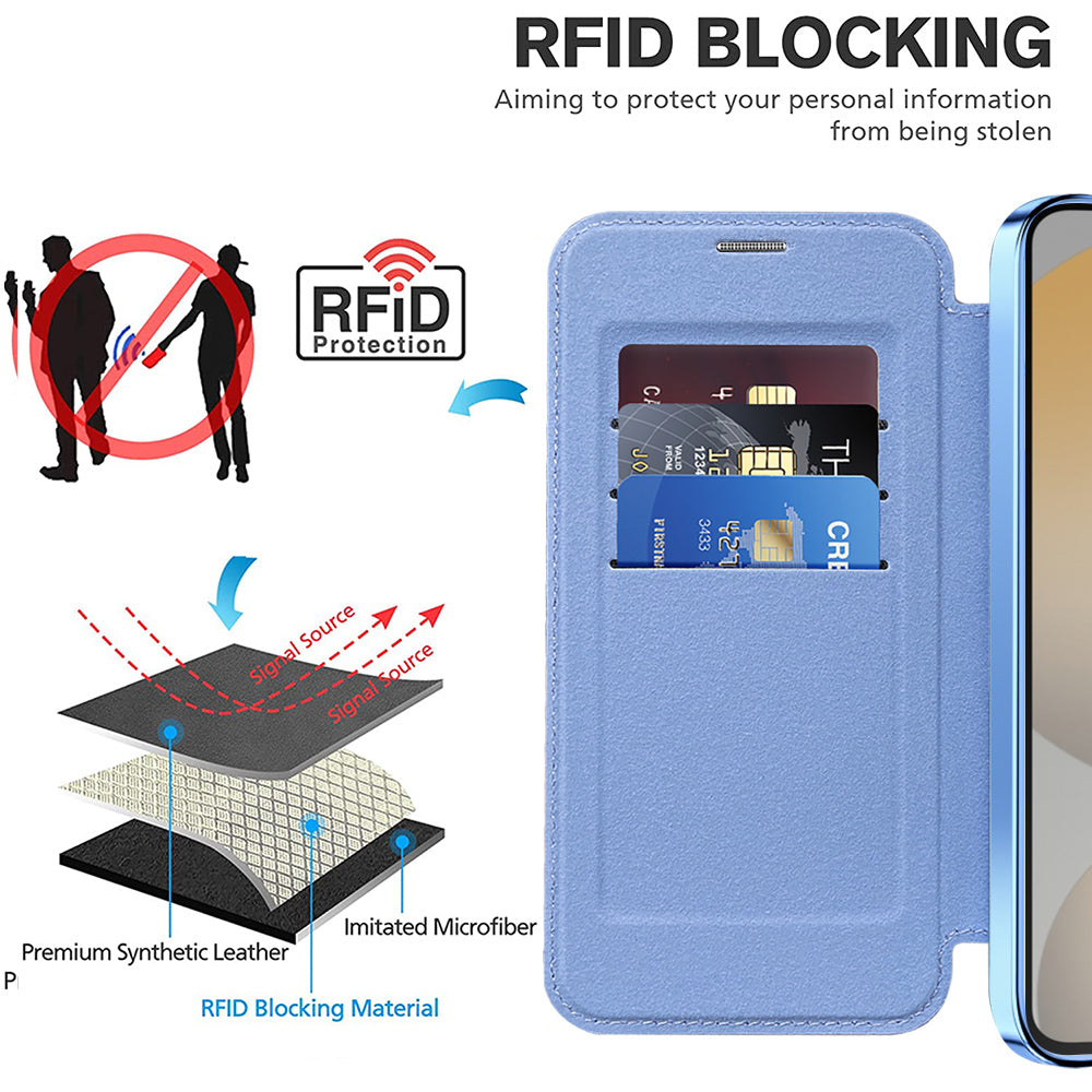 Techsuit - SmartMag Book Case - Samsung Galaxy S23 FE - Light Blue
