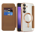 Techsuit - SmartMag Book Case - Samsung Galaxy S23 FE - Brown