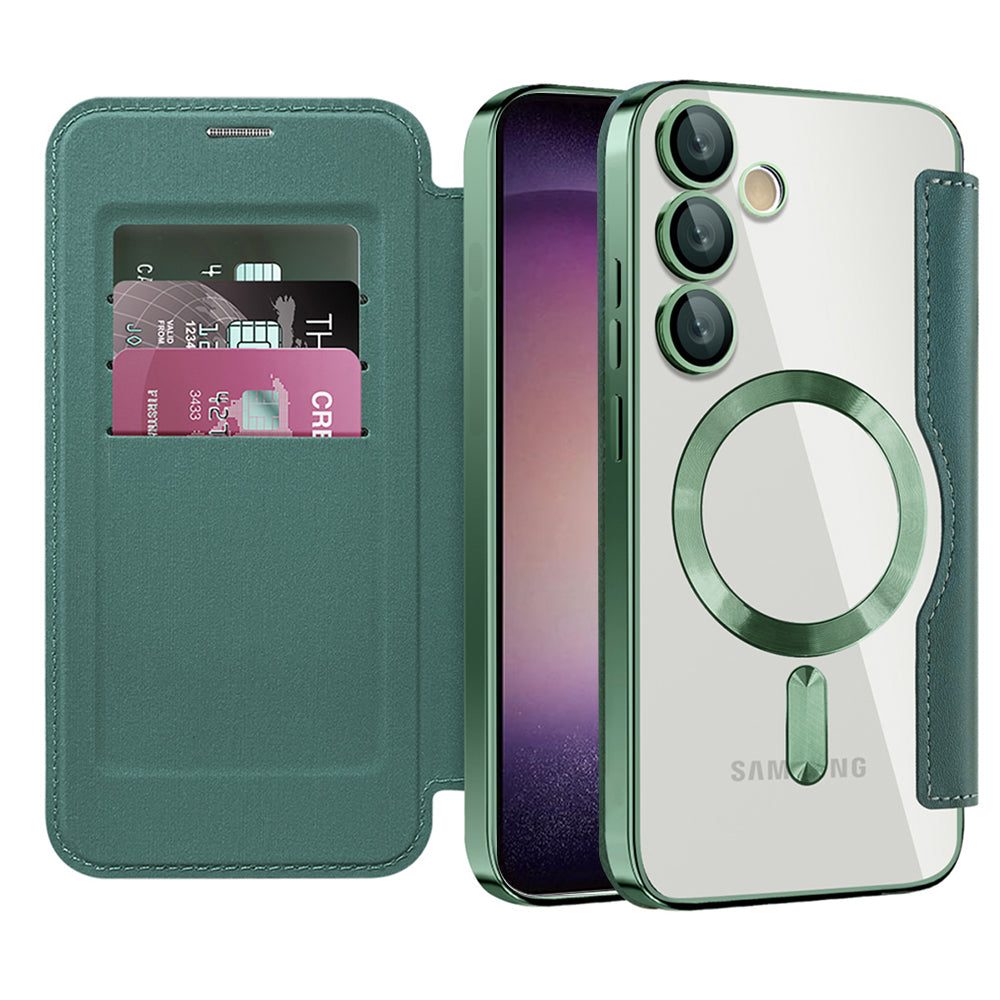 Techsuit - SmartMag Book Case - Samsung Galaxy S23 - Green