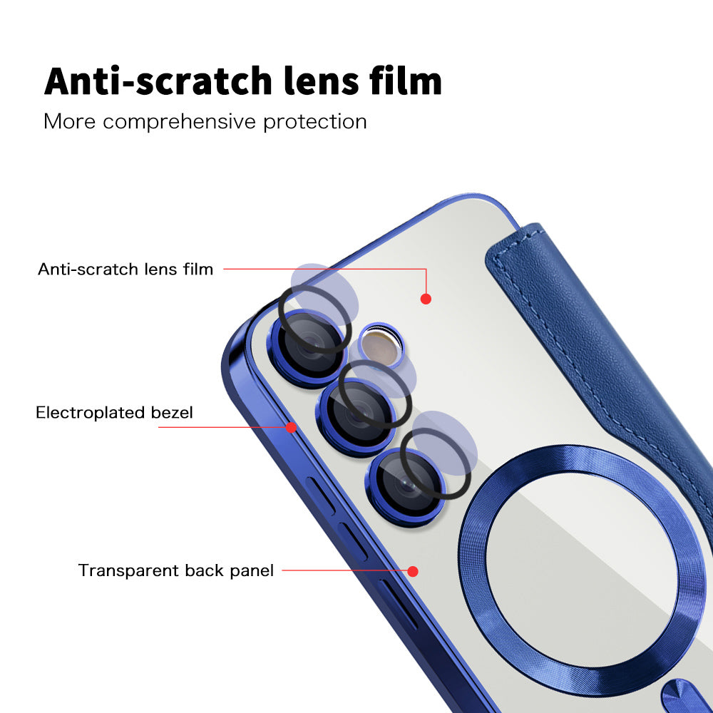 Techsuit - SmartMag Book Case - Samsung Galaxy S23 - Blue