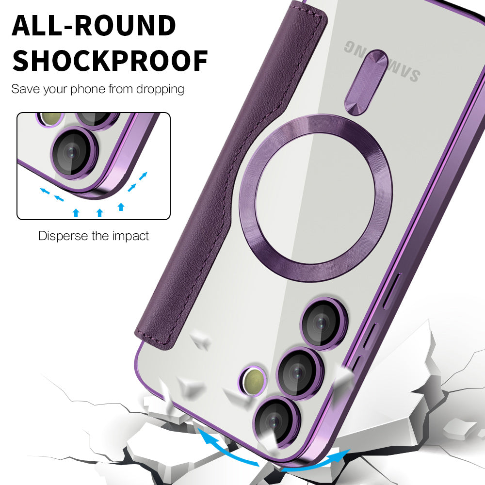 Techsuit - SmartMag Book Case - Samsung Galaxy S23 - Purple