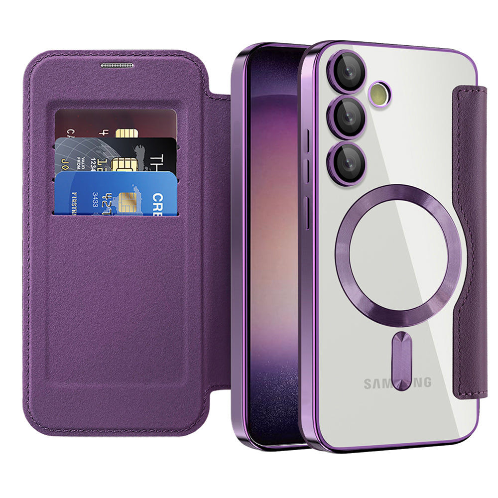 Techsuit - SmartMag Book Case - Samsung Galaxy S23 - Purple