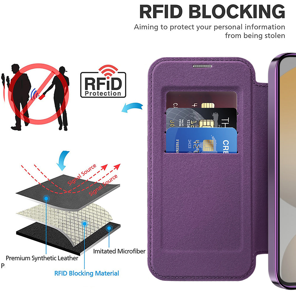 Techsuit - SmartMag Book Case - Samsung Galaxy S23 - Purple