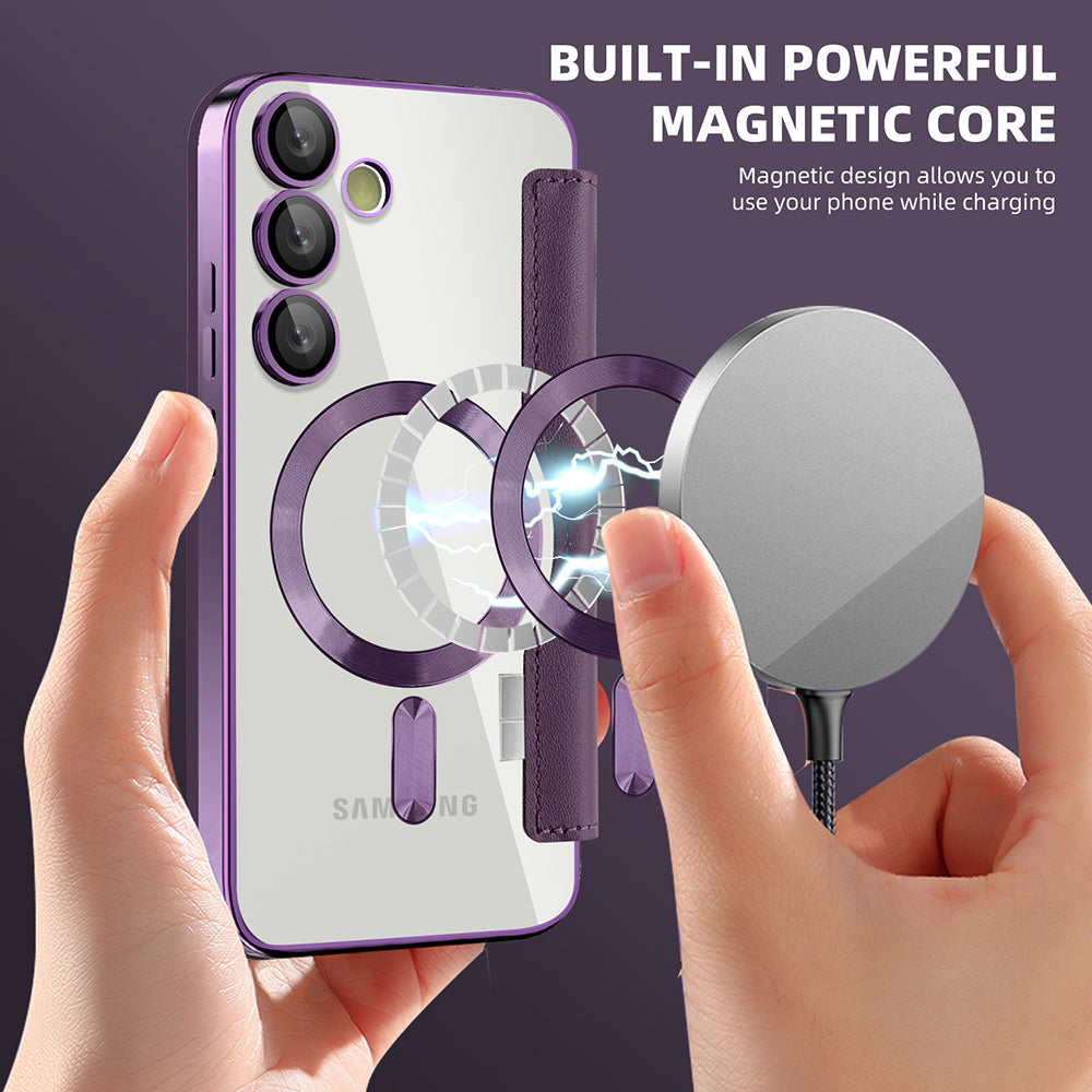 Techsuit - SmartMag Book Case - Samsung Galaxy S23 Plus - Purple