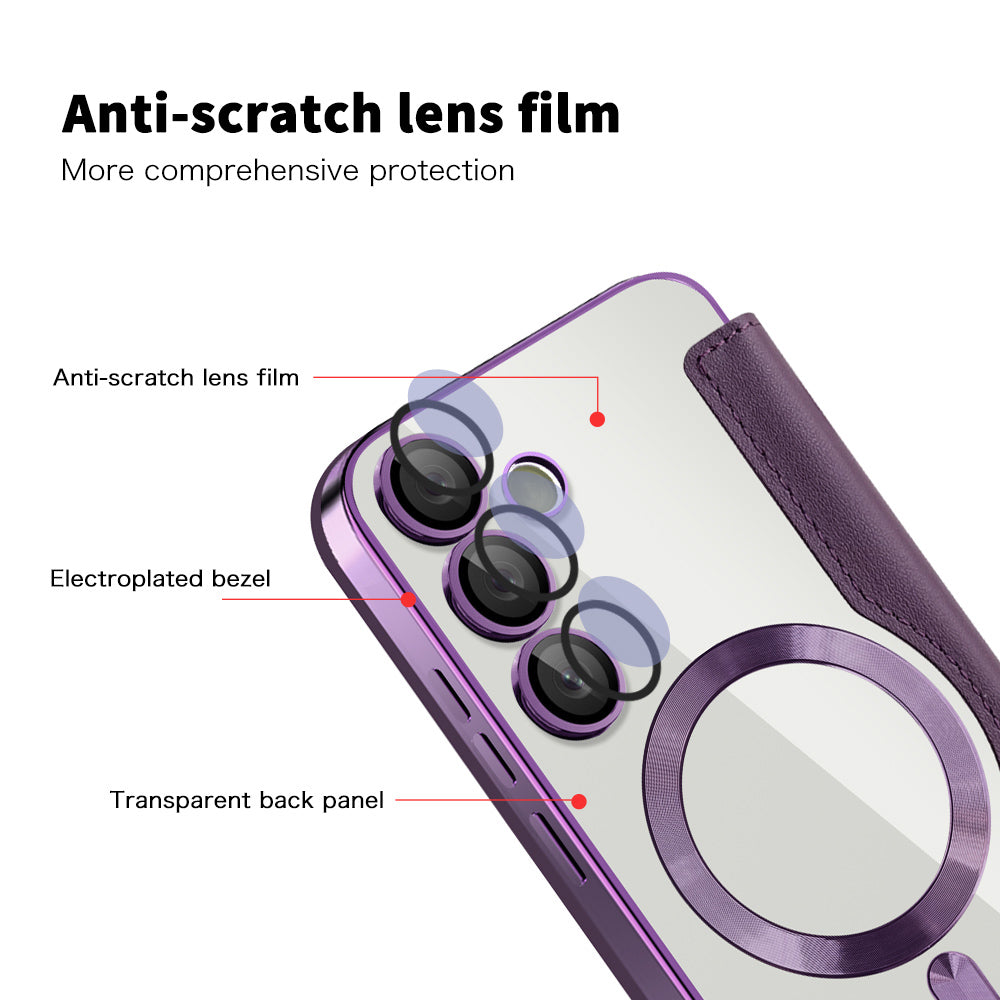 Techsuit - SmartMag Book Case - Samsung Galaxy S23 Plus - Purple