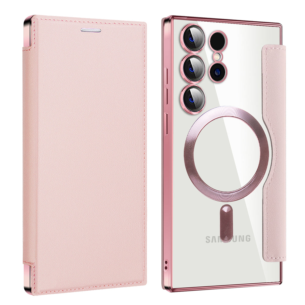 Techsuit - SmartMag Book Case - Samsung Galaxy S23 Ultra - Pink