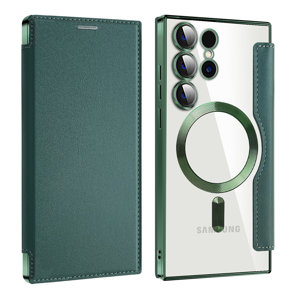 Techsuit - SmartMag Book Case - Samsung Galaxy S23 Ultra - Green