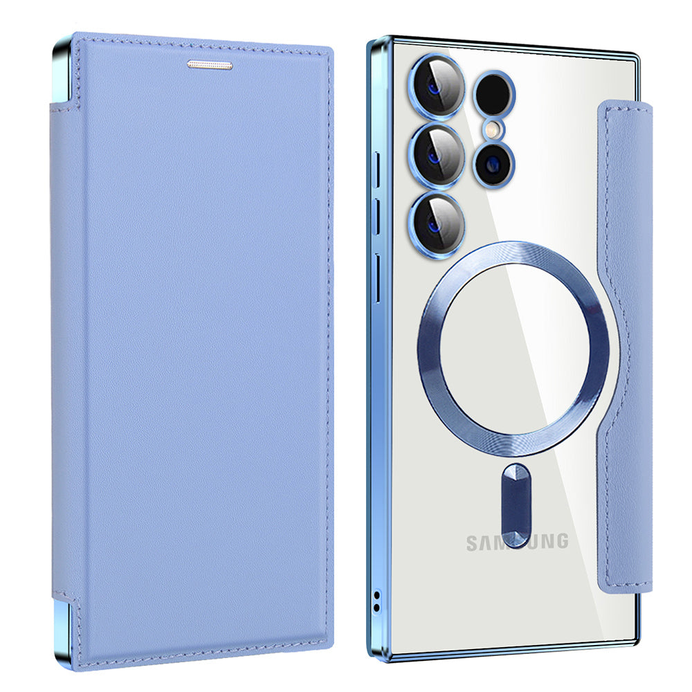 Techsuit - SmartMag Book Case - Samsung Galaxy S23 Ultra - Light Blue