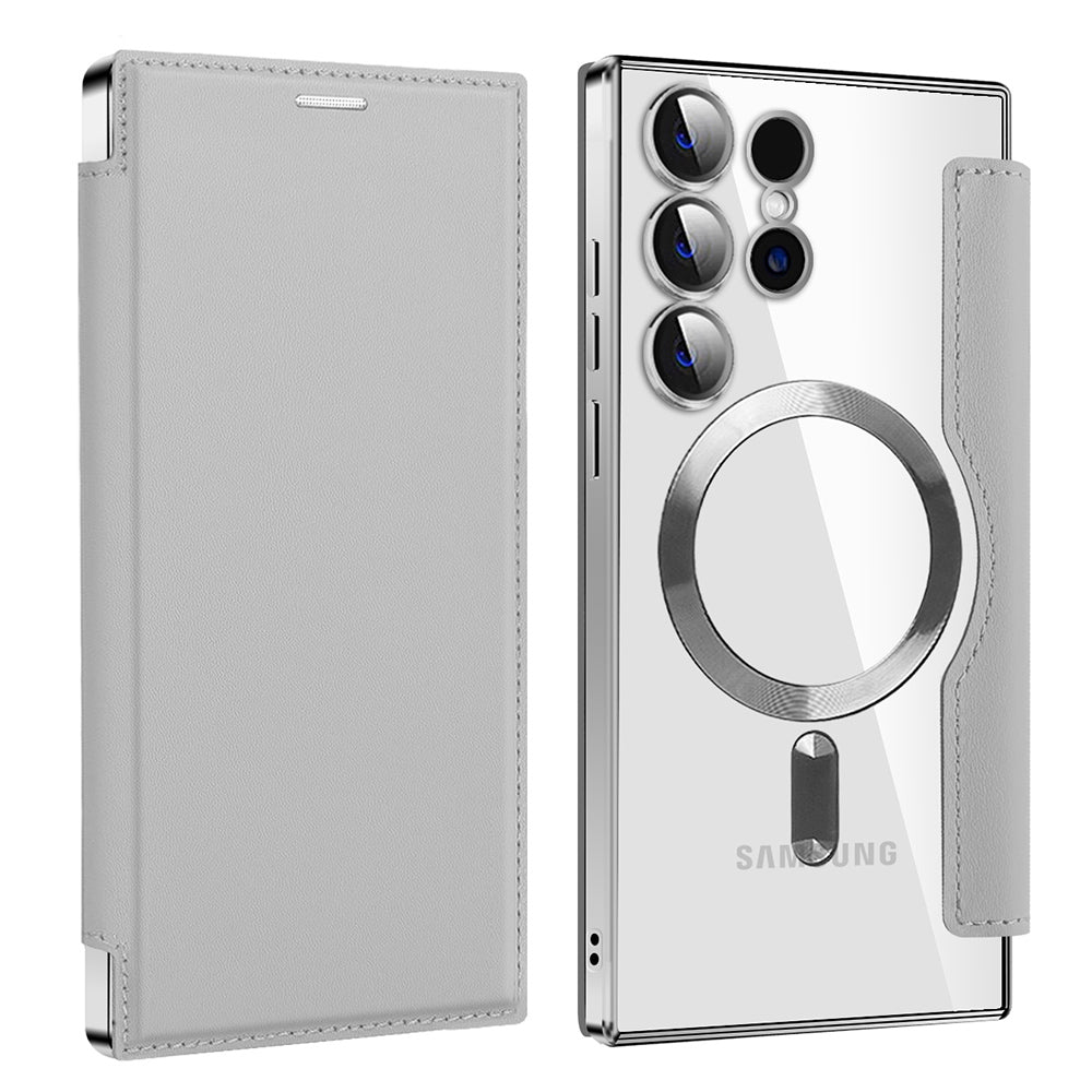Techsuit - SmartMag Book Case - Samsung Galaxy S23 Ultra - Gray