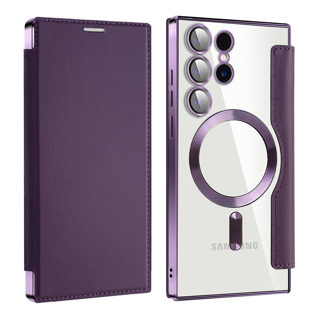 Techsuit - SmartMag Book Case - Samsung Galaxy S24 Ultra - Purple