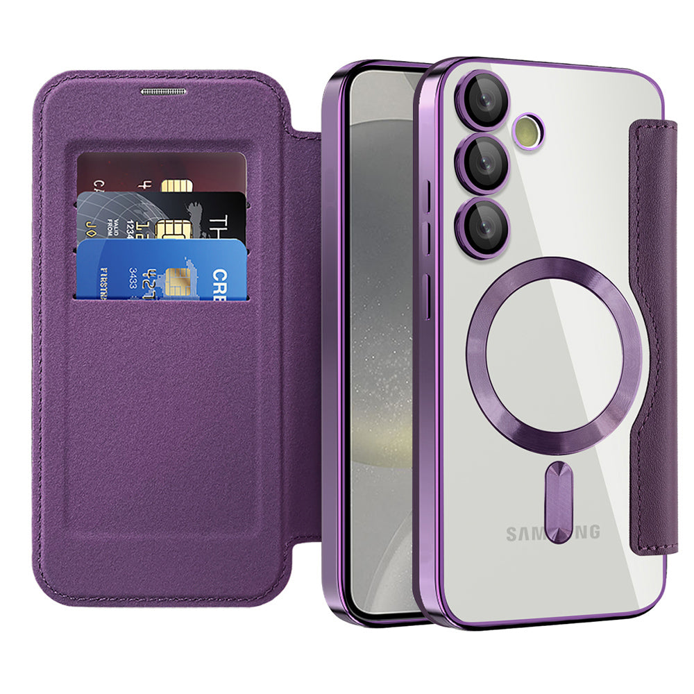 Techsuit - SmartMag Book Case - Samsung Galaxy S24 - Purple