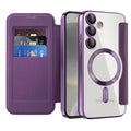 Techsuit - SmartMag Book Case - Samsung Galaxy S24 - Purple