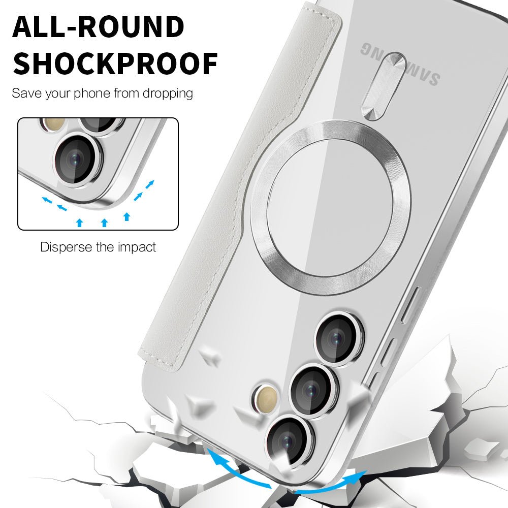 Techsuit - SmartMag Book Case - Samsung Galaxy S24 - Gray