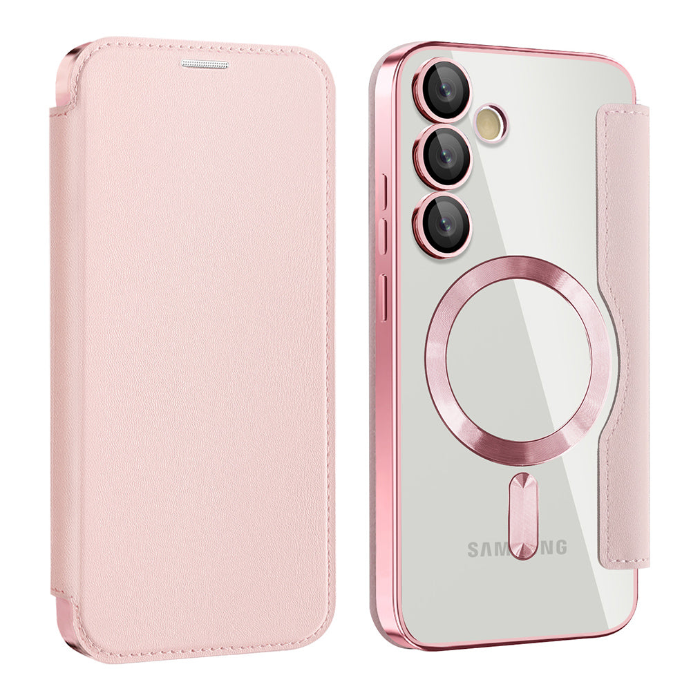 Techsuit - SmartMag Book Case - Samsung Galaxy S24 - Pink
