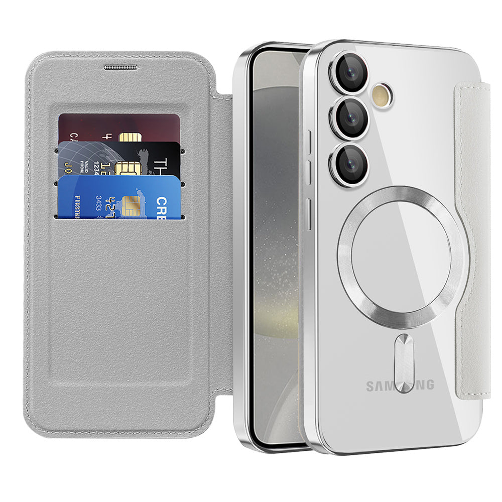 Techsuit - SmartMag Book Case - Samsung Galaxy S24 Plus - Gray