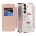 Techsuit - SmartMag Book Case - Samsung Galaxy S24 Plus - Pink