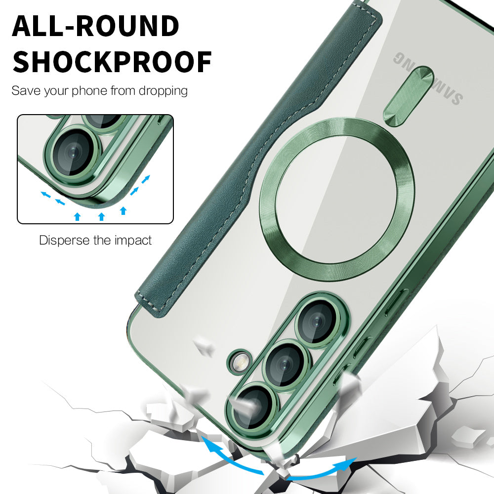 Techsuit - SmartMag Book Case - Samsung Galaxy S25 - Green