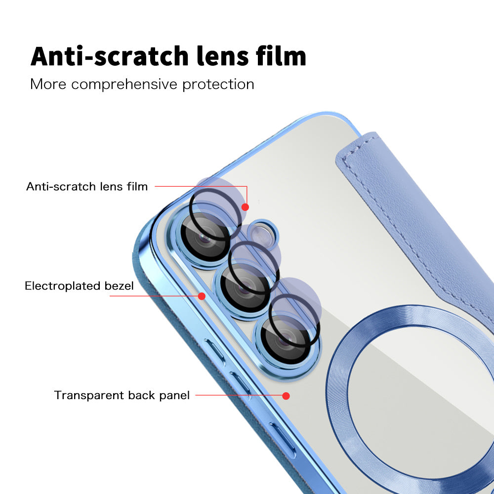 Techsuit - SmartMag Book Case - Samsung Galaxy S25 - Light Blue