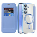 Techsuit - SmartMag Book Case - Samsung Galaxy S25 - Light Blue
