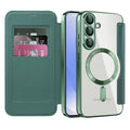 Techsuit - SmartMag Book Case - Samsung Galaxy S25 Plus - Green