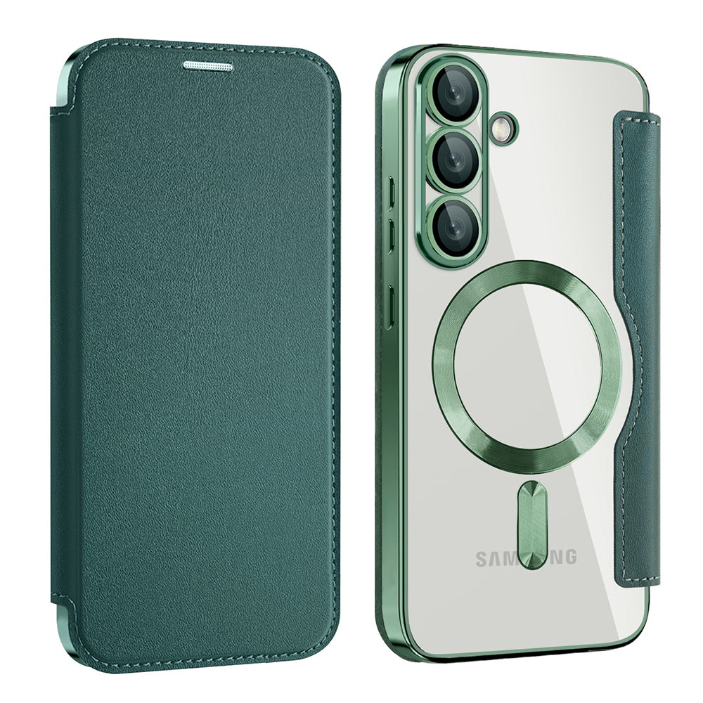 Techsuit - SmartMag Book Case - Samsung Galaxy S25 Plus - Green