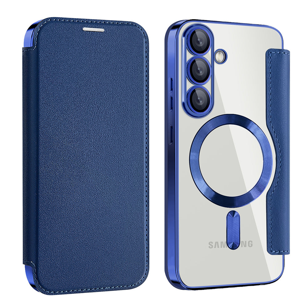 Techsuit - SmartMag Book Case - Samsung Galaxy S25 Plus - Blue