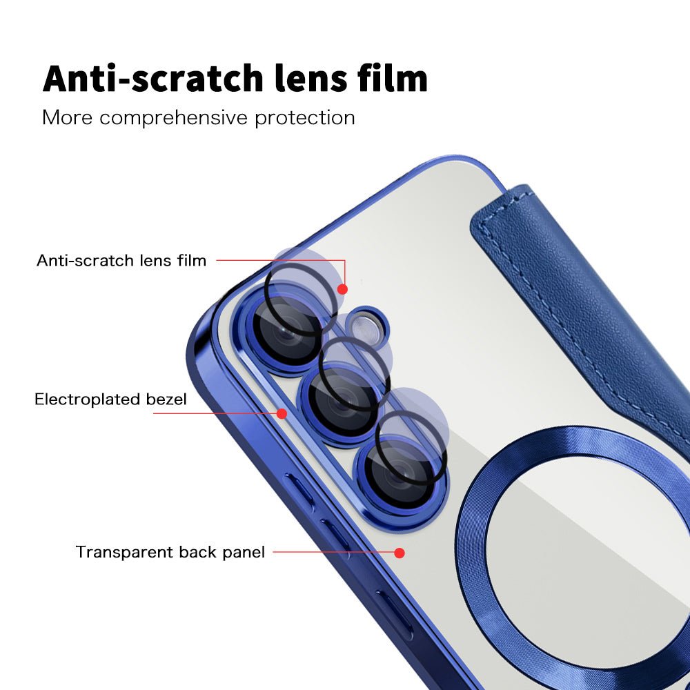 Techsuit - SmartMag Book Case - Samsung Galaxy S25 Plus - Blue