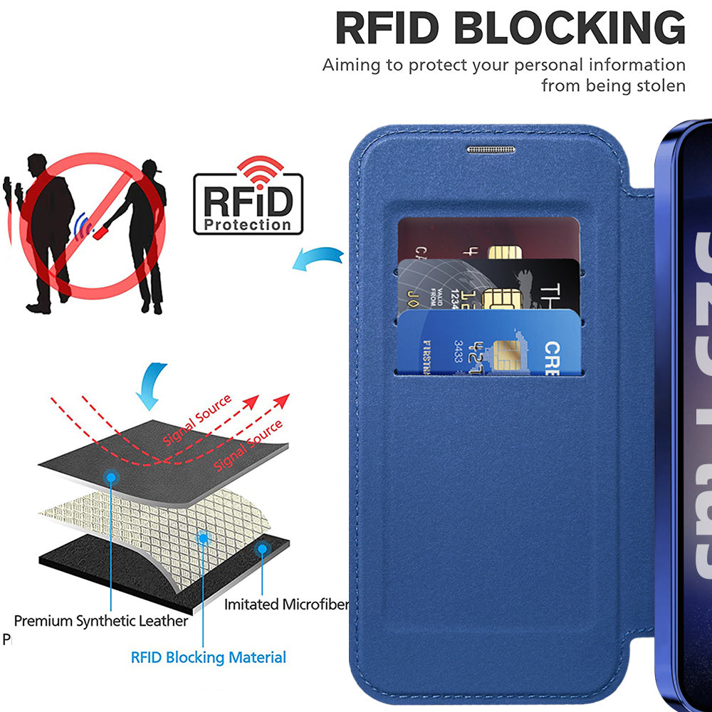 Techsuit - SmartMag Book Case - Samsung Galaxy S25 Plus - Blue