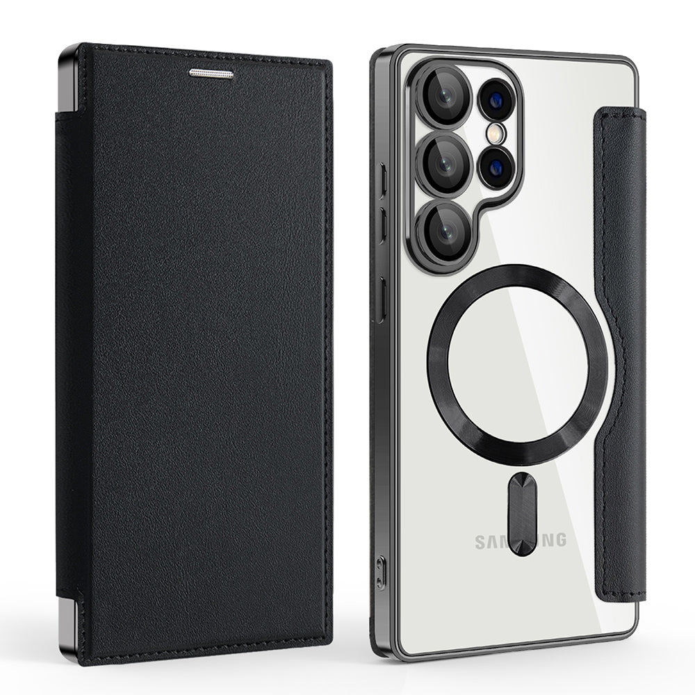 Techsuit - SmartMag Book Case - Samsung Galaxy S25 Ultra - Black