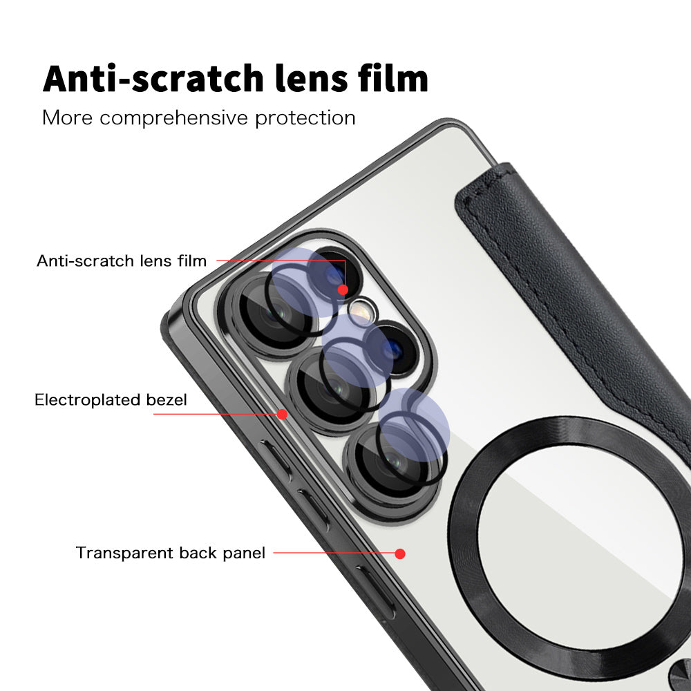 Techsuit - SmartMag Book Case - Samsung Galaxy S25 Ultra - Black