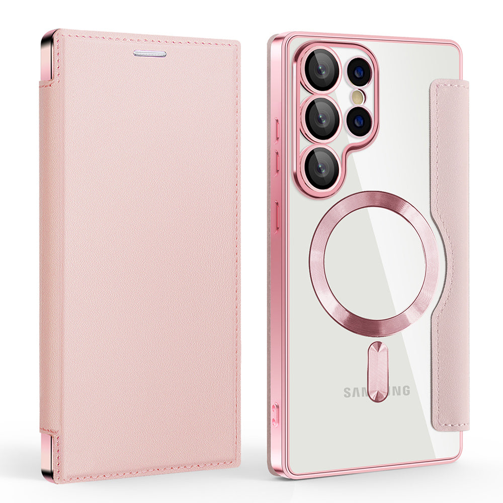 TechSuit Husa de protectie Techsuit SmartMag Book compatibil cu Samsung Galaxy S25 Ultra, Roz – imagine 2