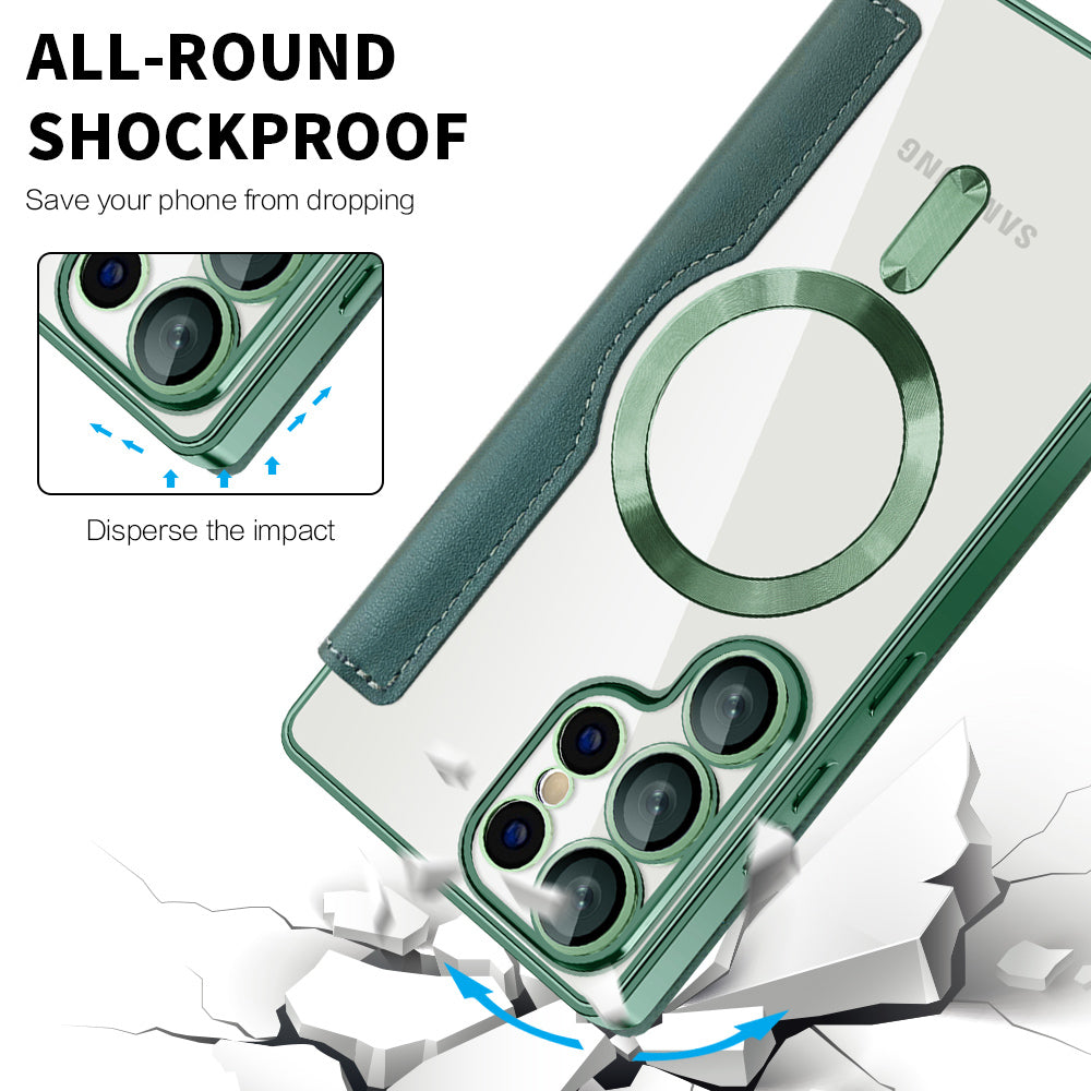 Techsuit - SmartMag Book Case - Samsung Galaxy S25 Ultra - Green