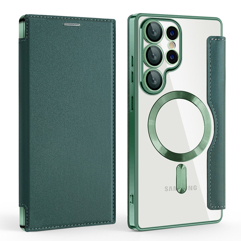 Techsuit - SmartMag Book Case - Samsung Galaxy S25 Ultra - Green