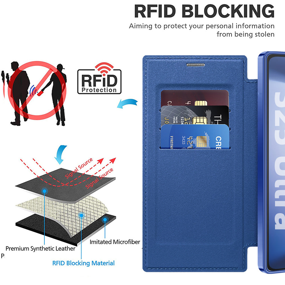 Techsuit - SmartMag Book Case - Samsung Galaxy S25 Ultra - Blue