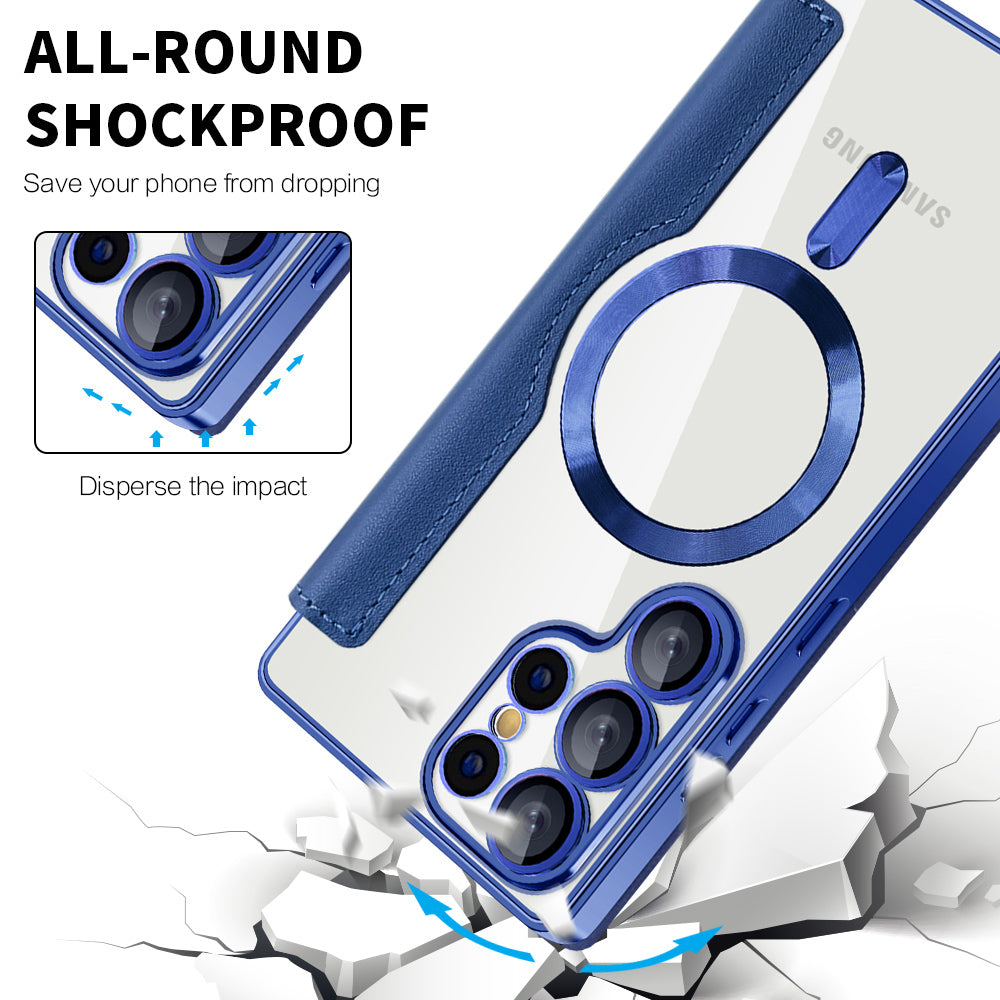 Techsuit - SmartMag Book Case - Samsung Galaxy S25 Ultra - Blue