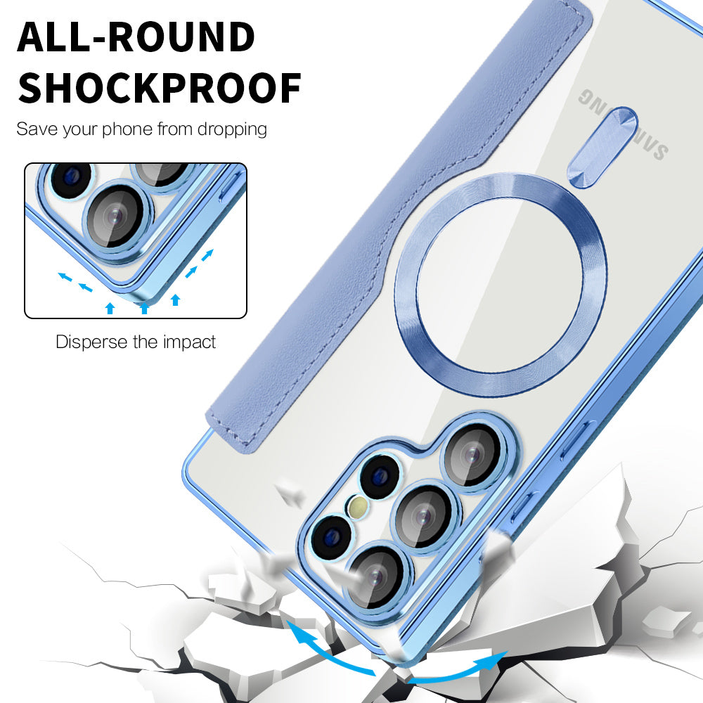 Techsuit - SmartMag Book Case - Samsung Galaxy S25 Ultra - Light Blue