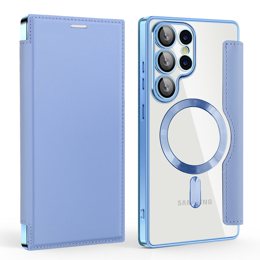 Techsuit - SmartMag Book Case - Samsung Galaxy S25 Ultra - Light Blue