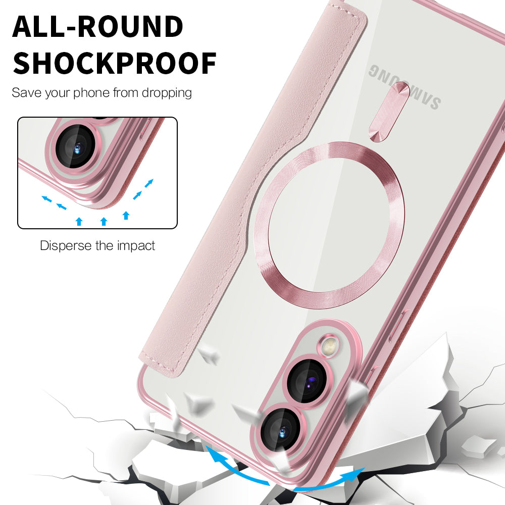 Techsuit - SmartMag Book Case - Samsung Galaxy S25 Edge - Pink