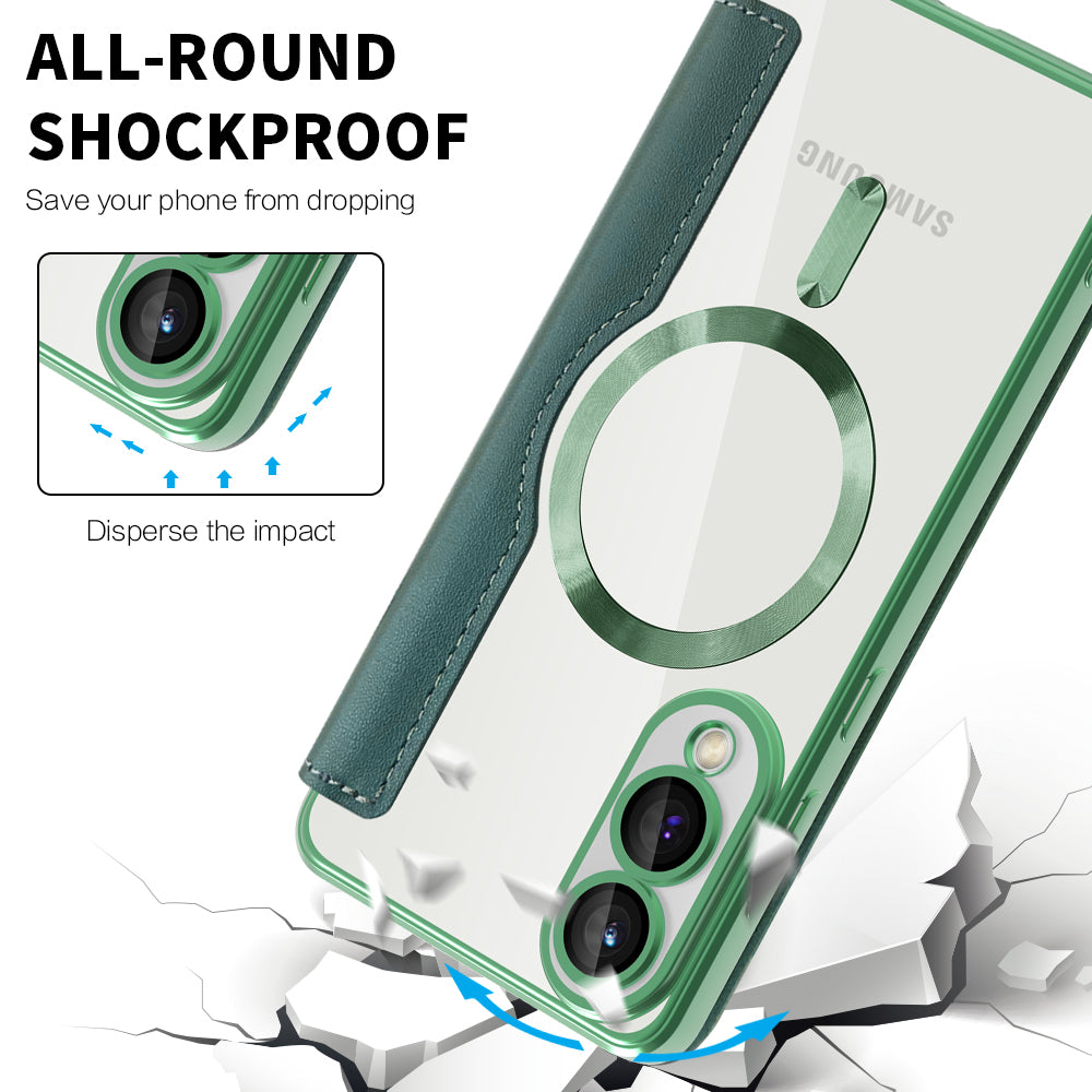 Techsuit - SmartMag Book Case - Samsung Galaxy S25 Edge - Green